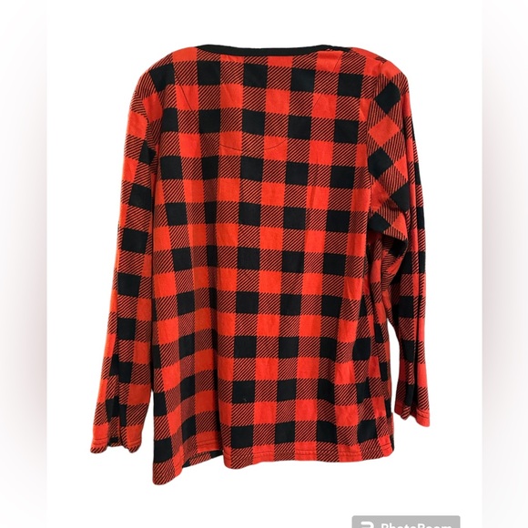 Arctic Trail Red & Black Top - Picture 2 of 3